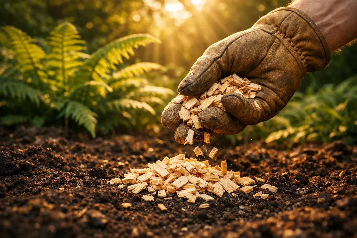 Copeaux de bois au jardin : 7 secrets d'un sol parfait