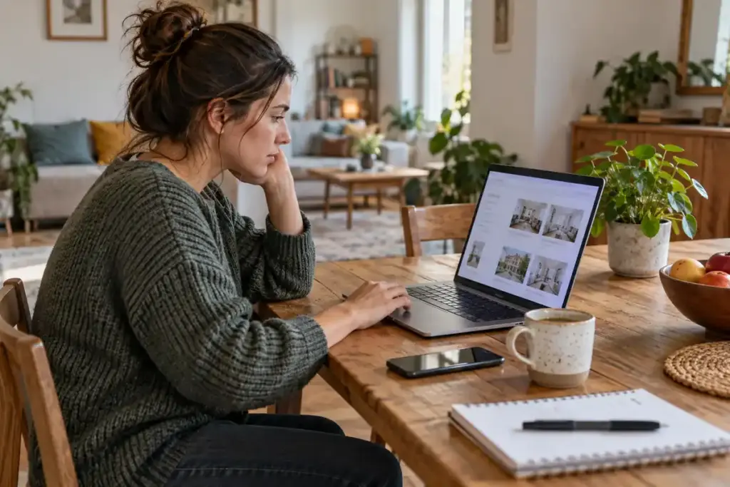 Vérifier une annonce de location avec prudence aide à repérer les pièges possibles avant une réservation Airbnb.